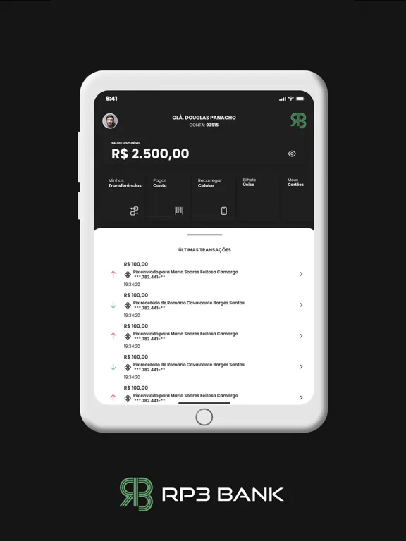 Banco RP3 iPad  Ekran Görüntüleri