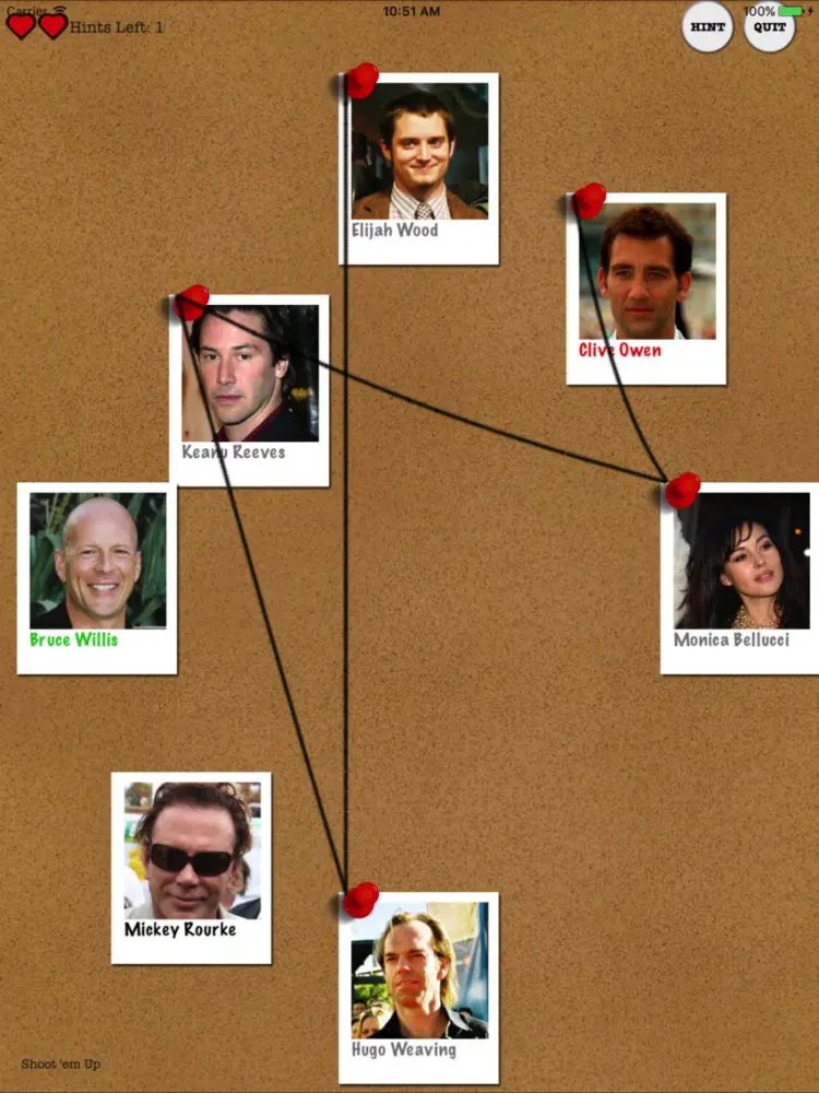 Hollywood Liaisons - Movie Trivia iPad  스크린샷