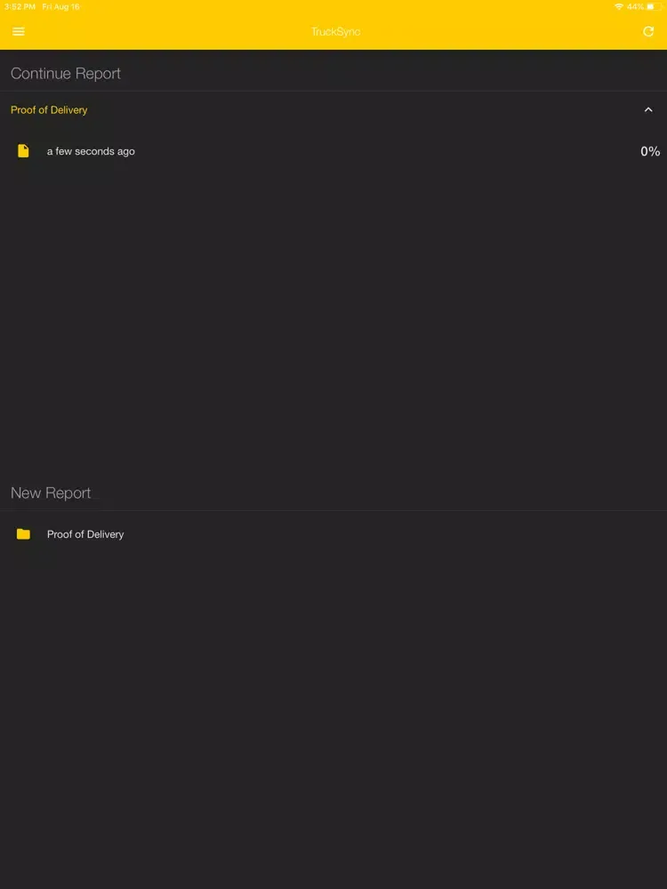 Capturas de pantalla de TruckSync Edge iPad 