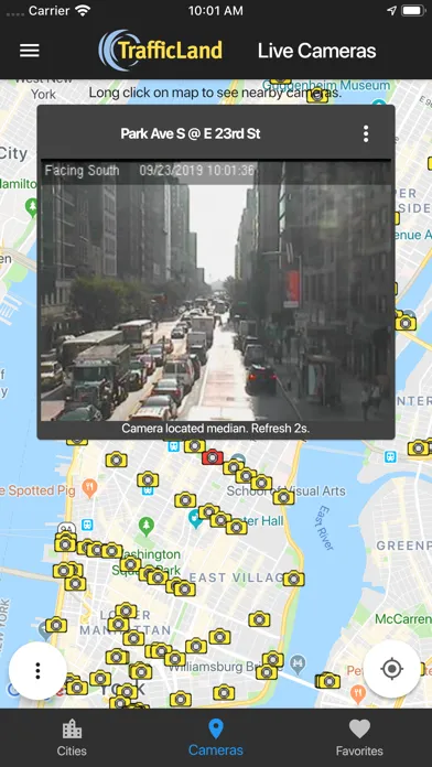 Tangkapan skrin TrafficLand Live Cameras