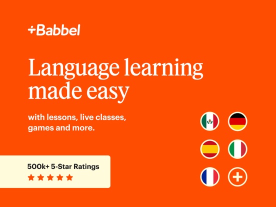 Tangkapan layar Babbel - Language Learning iPad 