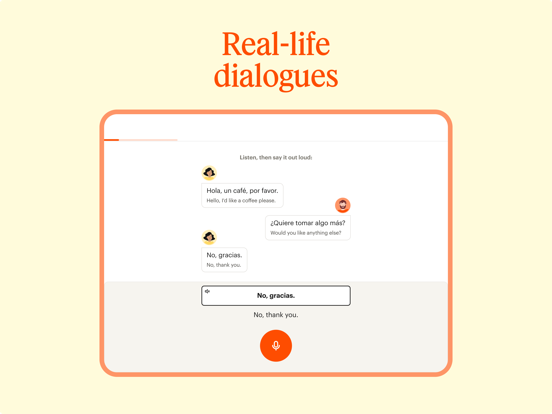 Tangkapan layar Babbel - Language Learning iPad 