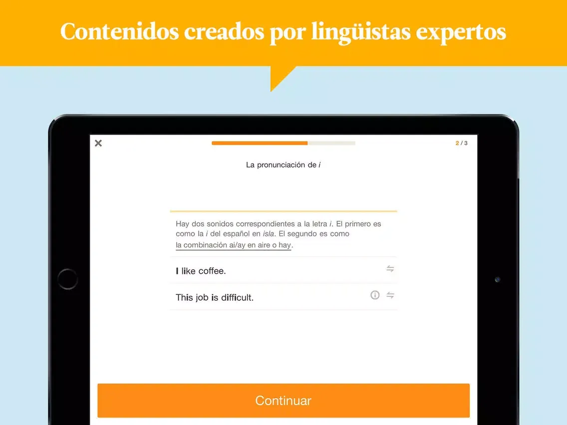 Ảnh chụp màn hình của Babbel – Learn English iPad 