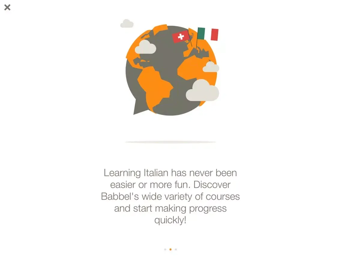 Babbel – Learn Italian iPad 应用截图