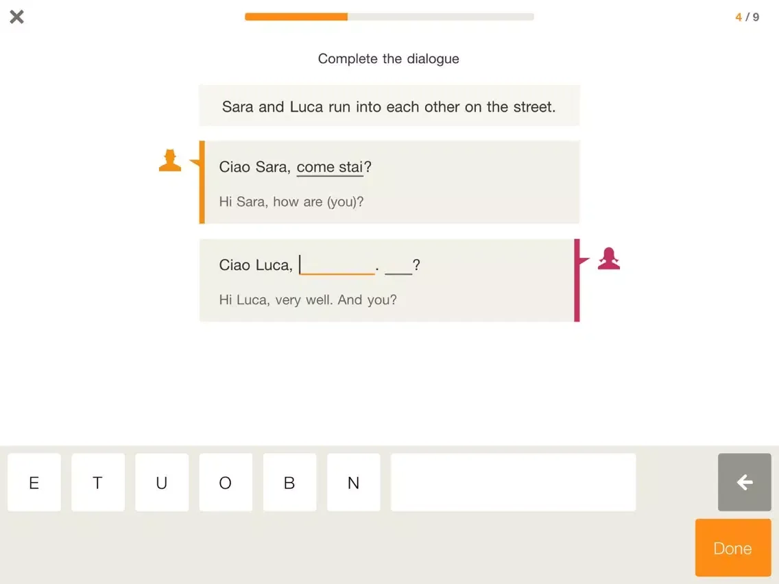 Babbel – Learn Italian iPad 应用截图