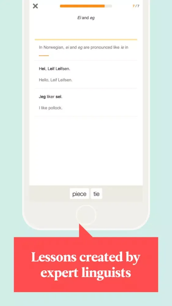 Tangkapan layar Babbel – Learn Norwegian