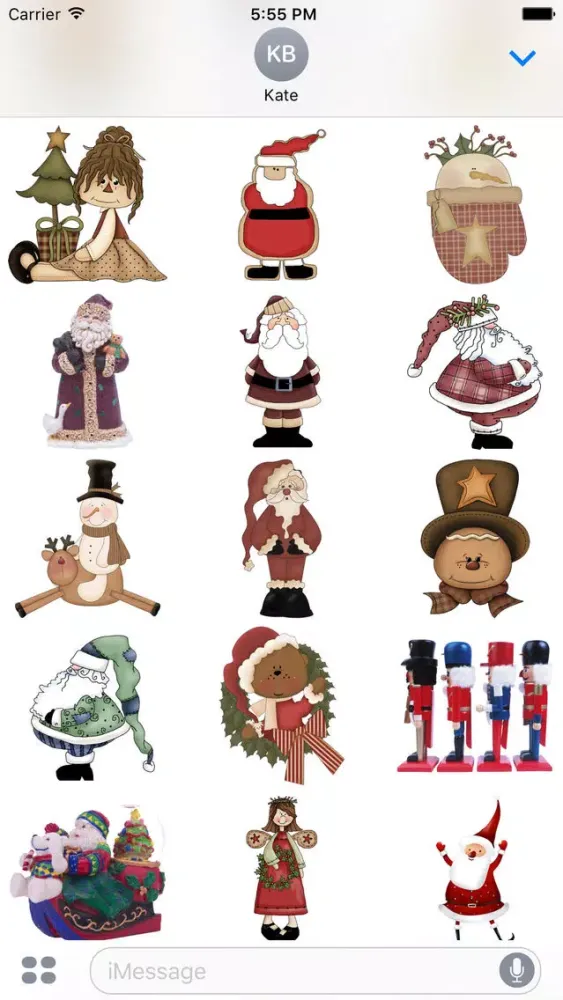 Ảnh chụp màn hình của Christmas Stickers #3 for iMessage