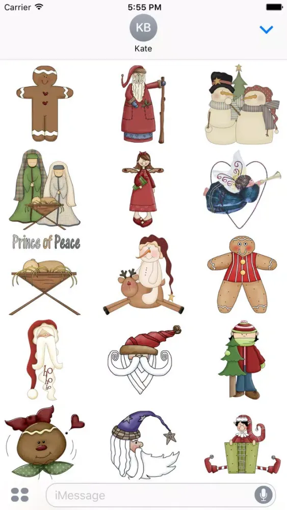 Ảnh chụp màn hình của Christmas Stickers #3 for iMessage