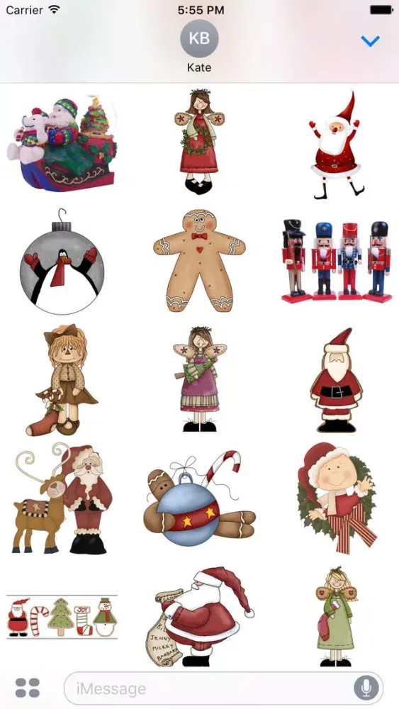 Ảnh chụp màn hình của Christmas Stickers #3 for iMessage