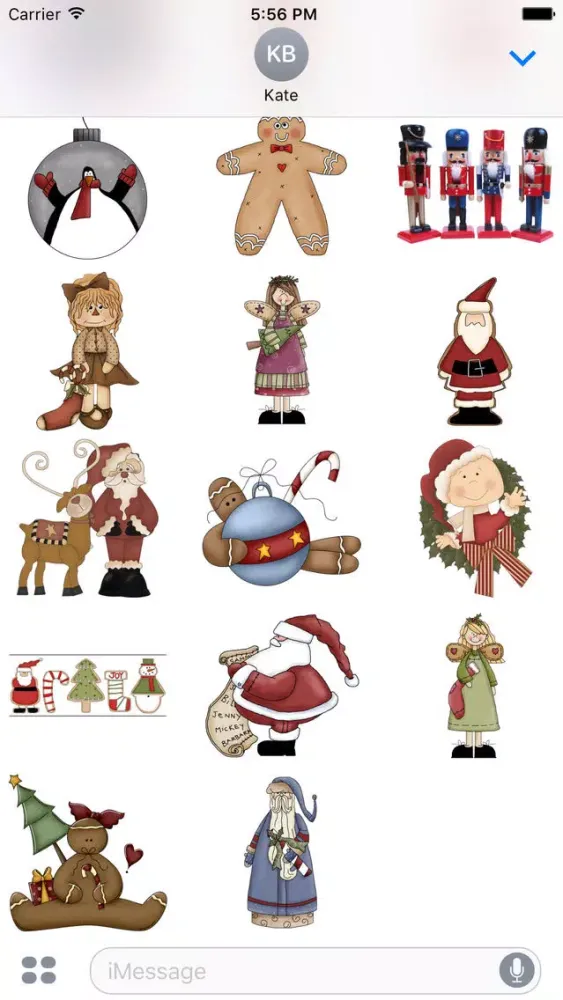 Ảnh chụp màn hình của Christmas Stickers #3 for iMessage