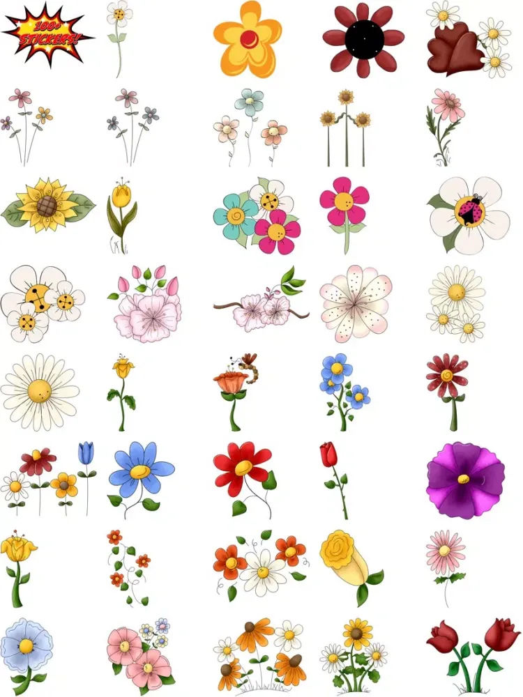 Capturas de pantalla de Flower Stickers #1 iPad 