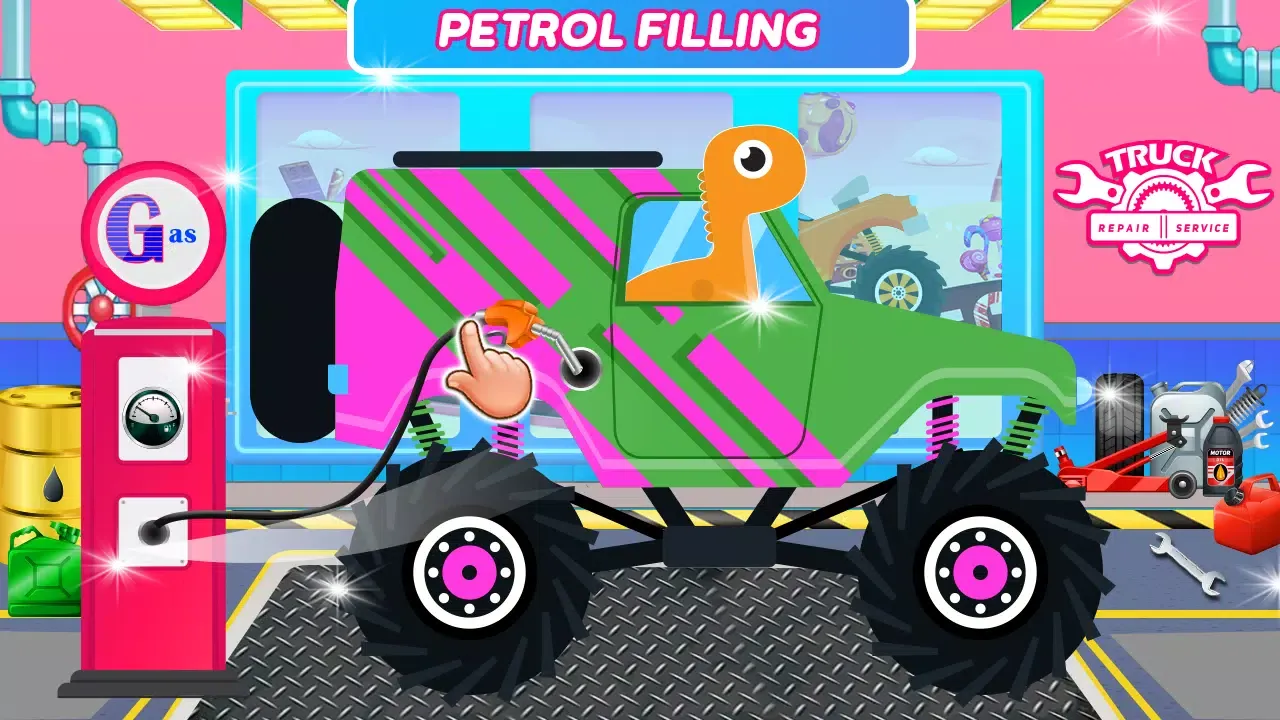 Dinosaurs Trucks Auto Workshop Screenshots