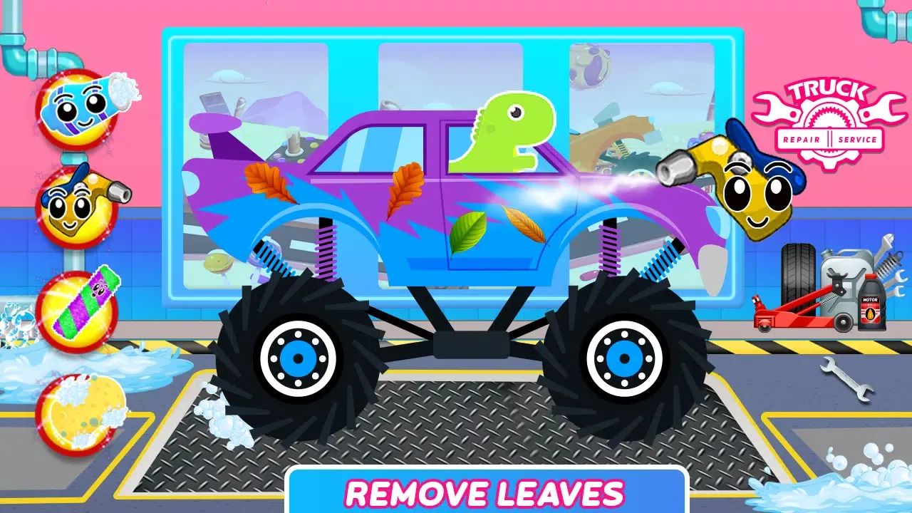 Dinosaurs Trucks Auto Workshop Screenshots