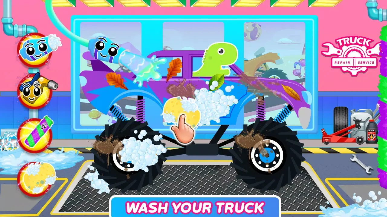 Dinosaurs Trucks Auto Workshop Screenshots