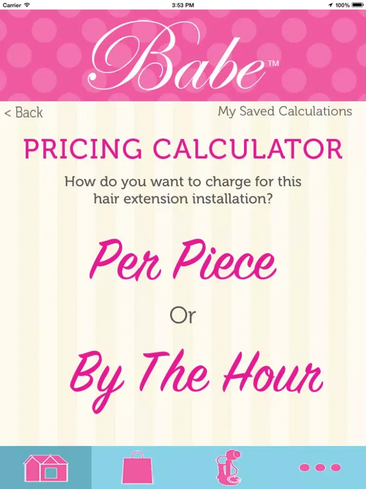 Ảnh chụp màn hình của Babe Hair Extensions: The App. iPad 
