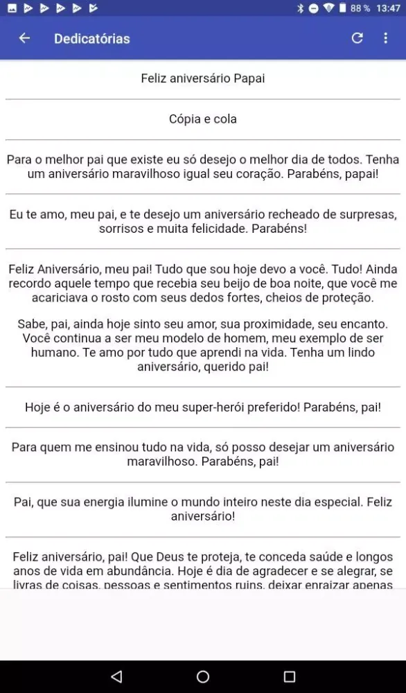 Скриншоты MELHOR PAI ANIVERSÁRIO