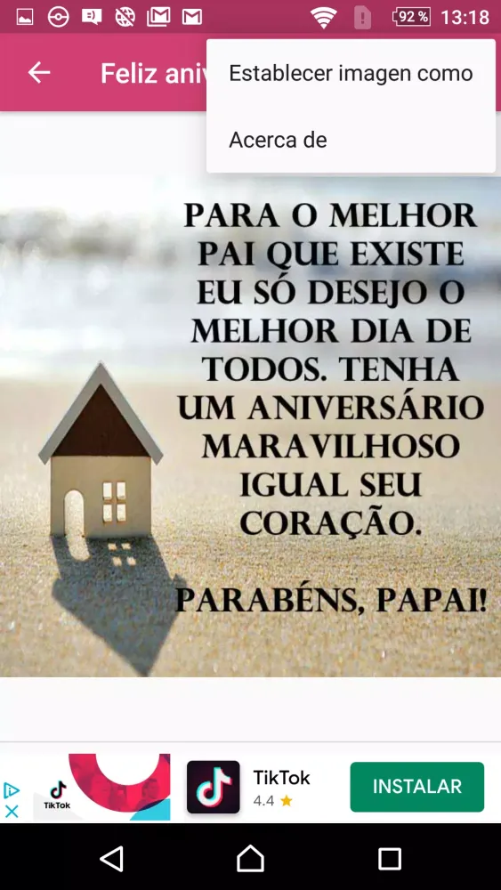 Скриншоты MELHOR PAI ANIVERSÁRIO