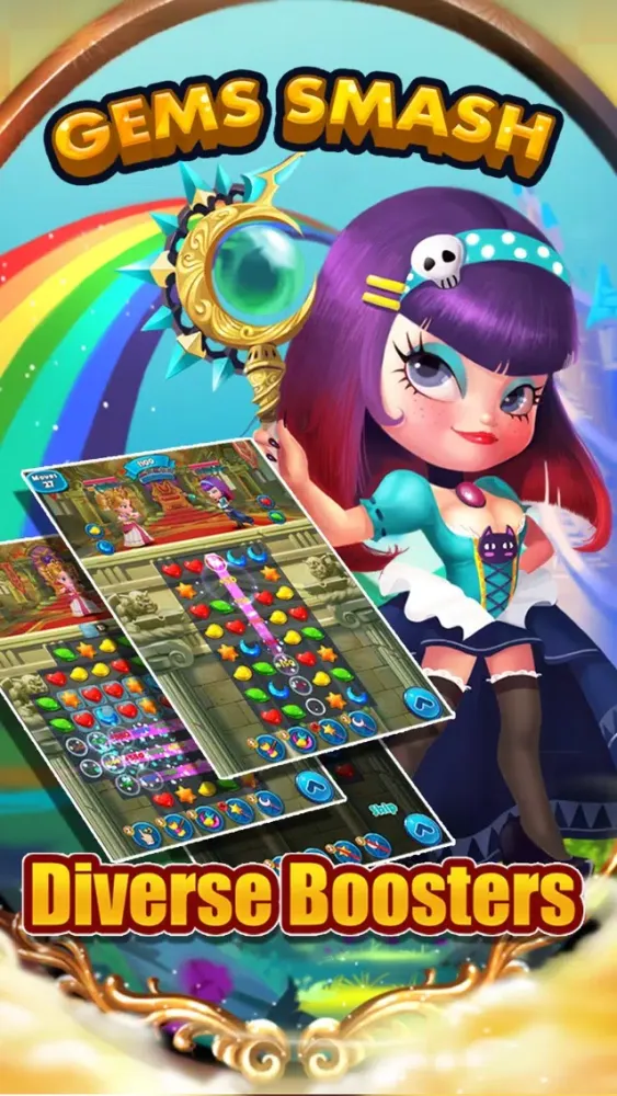 Capturas de pantalla de Gems Smash - Match 3 Adventure