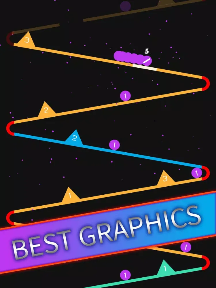 Captures d'écran de Ball Snake Falling iPad 