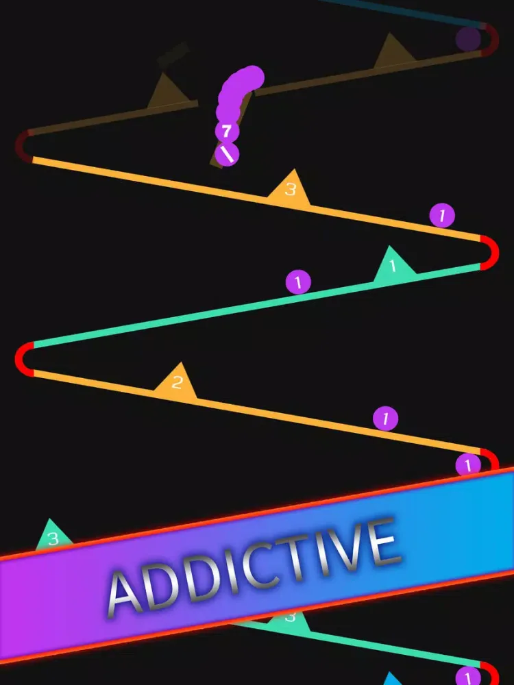 Captures d'écran de Ball Snake Falling iPad 