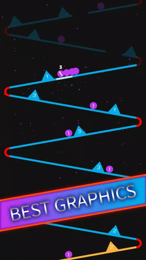 Captures d'écran de Ball Snake Falling