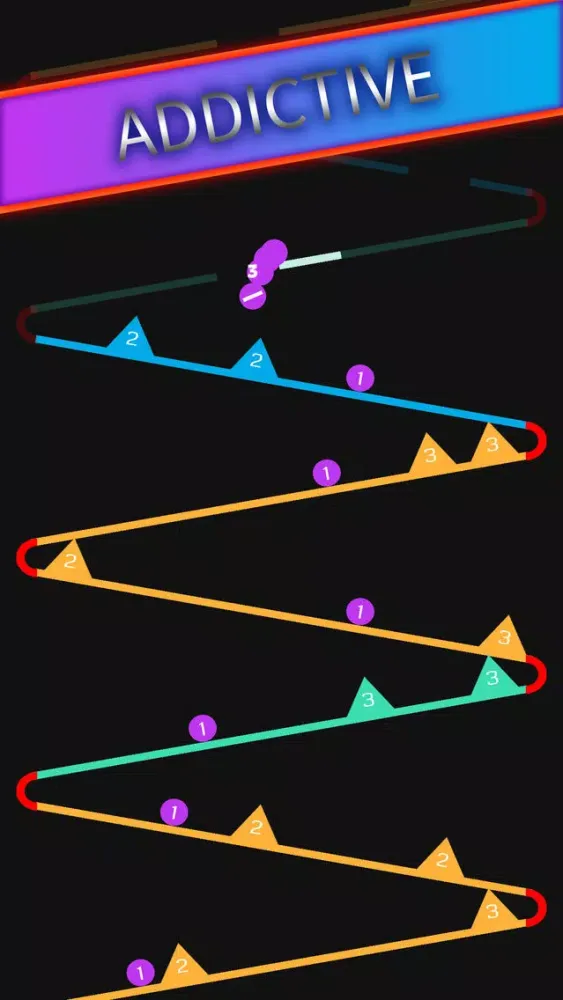 Captures d'écran de Ball Snake Falling