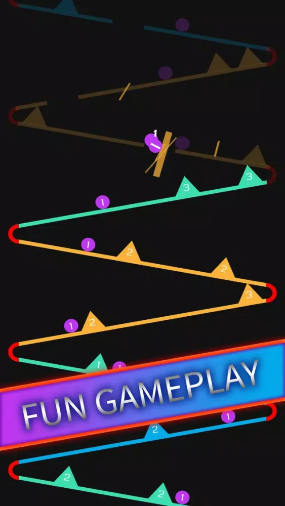 Captures d'écran de Ball Snake Falling