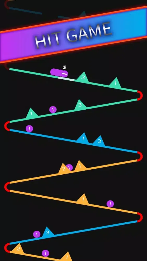 Captures d'écran de Ball Snake Falling