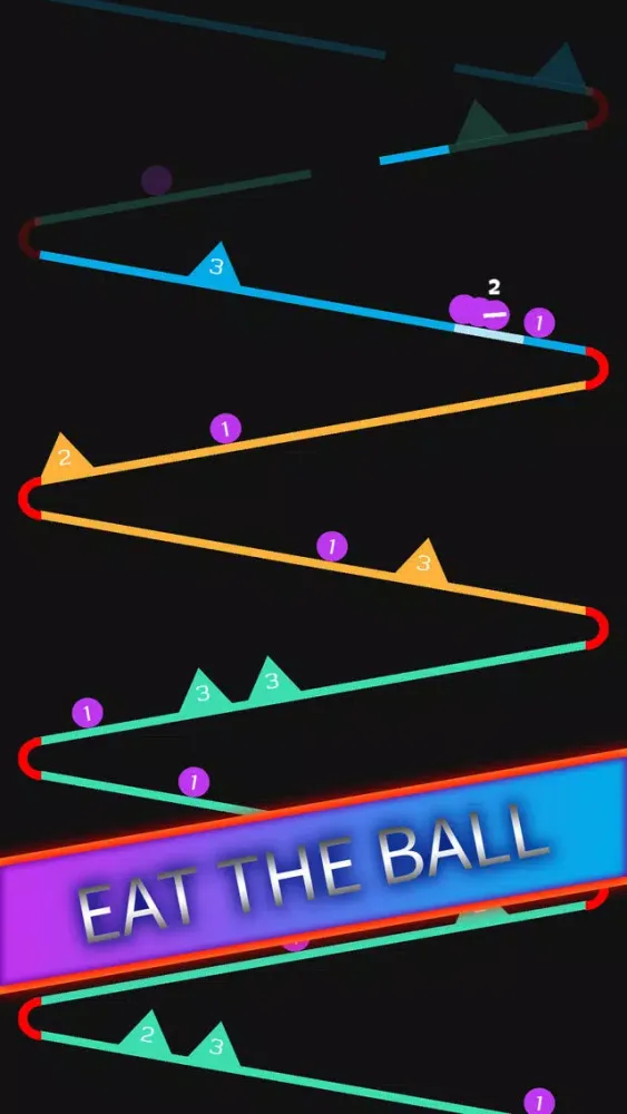Captures d'écran de Ball Snake Falling