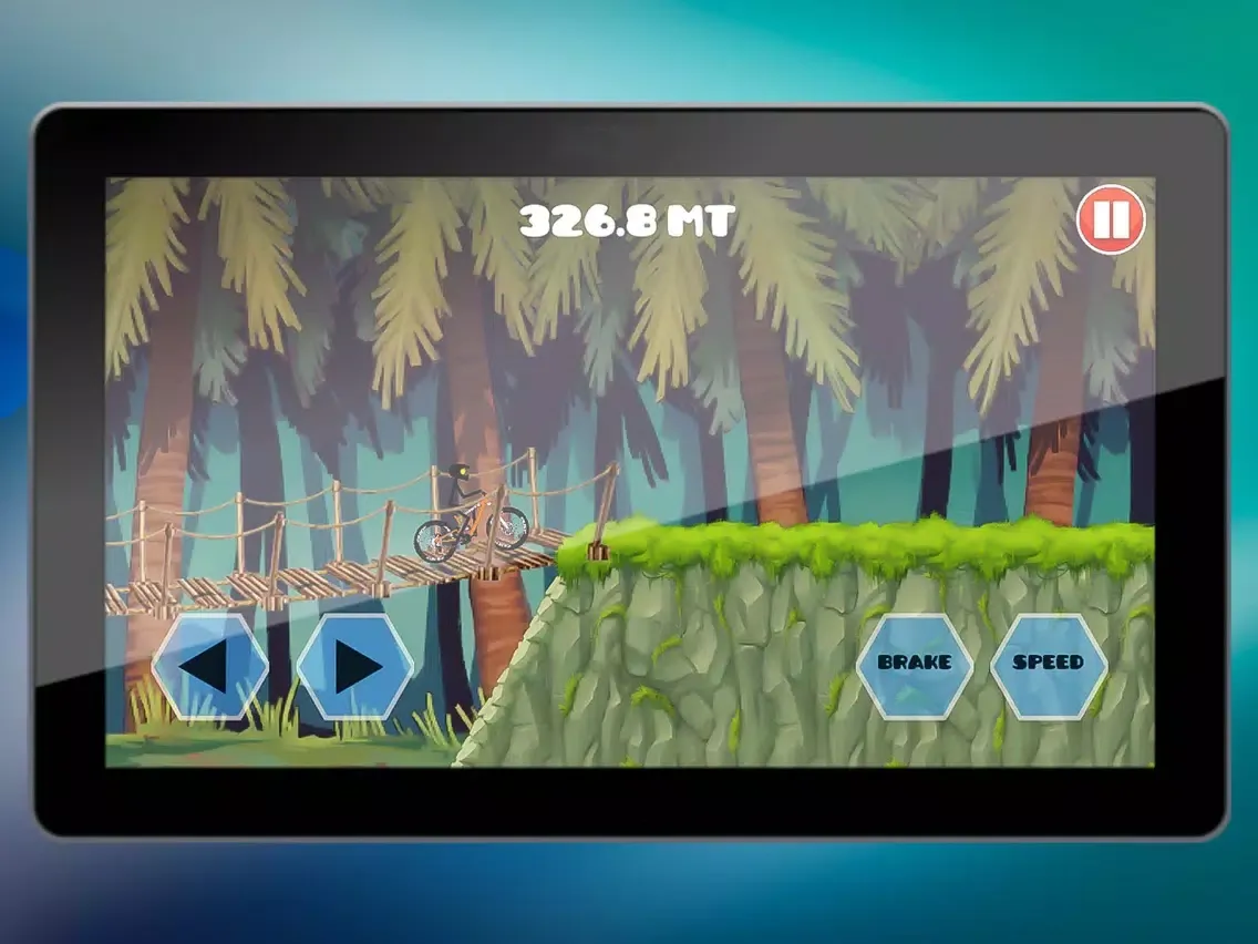 Stickman Bike Downhill iPad  Screenshots