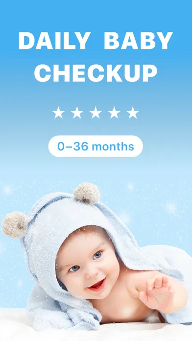 Zrzuty ekranu Babio · Daily baby checkup