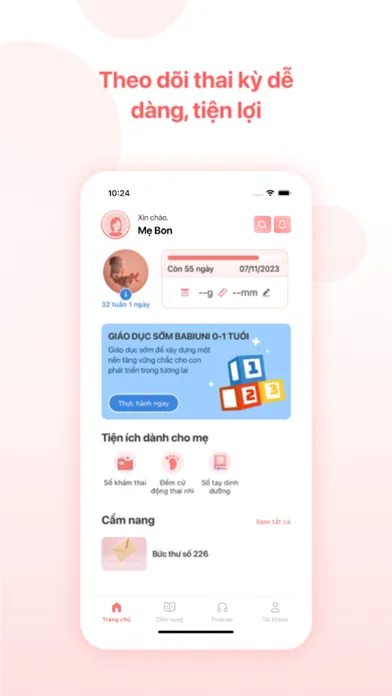 تصاویر Babiuni - Theo dõi thai kỳ app