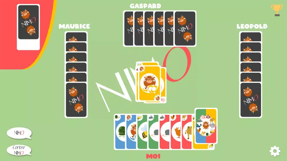 Tangkapan skrin Nimo card game