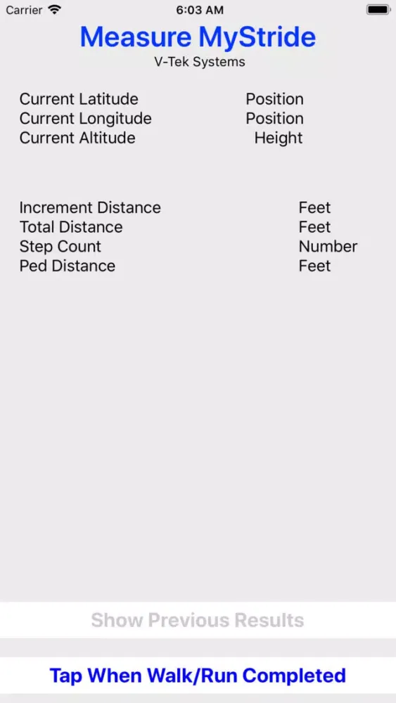 Measure MyStride Screenshots