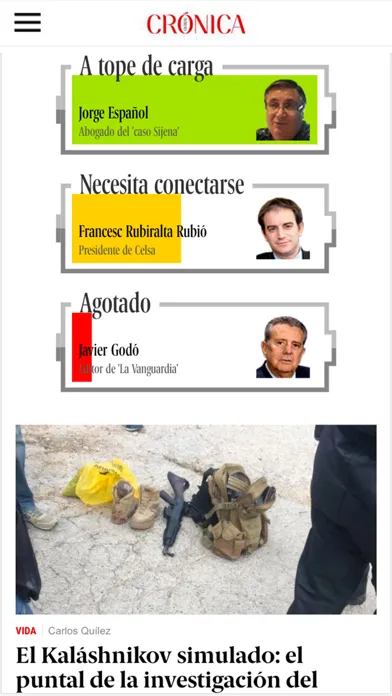 Screenshot di Crónica Global