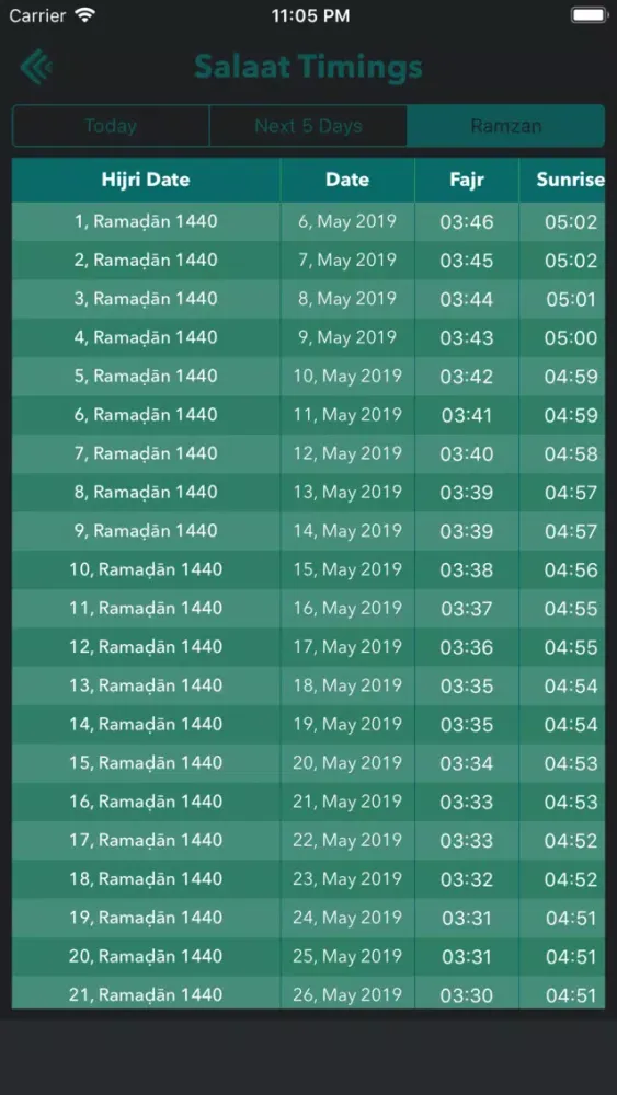 Shia Calendar سکرین شاٹس