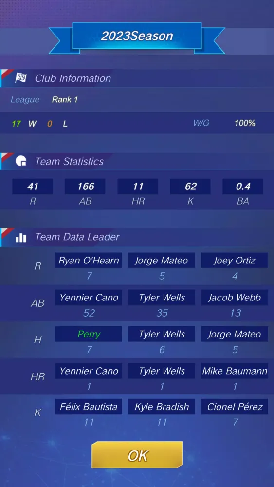 Capturas de tela do Baseball Rising Star