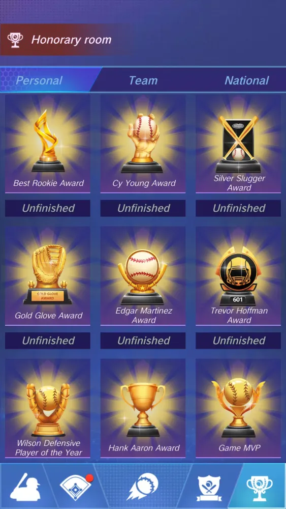 Capturas de tela do Baseball Rising Star