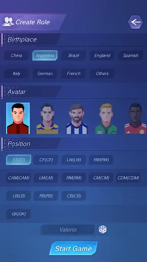Captures d'écran de Football Rising Star
