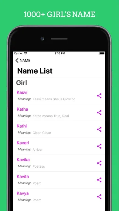 Скриншоты Baby Name With Meaning