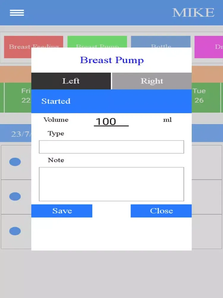 Child care, Breastfeeding growth iPad  Screenshots