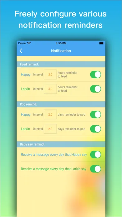 Tangkapan layar Baby Plan Tracker