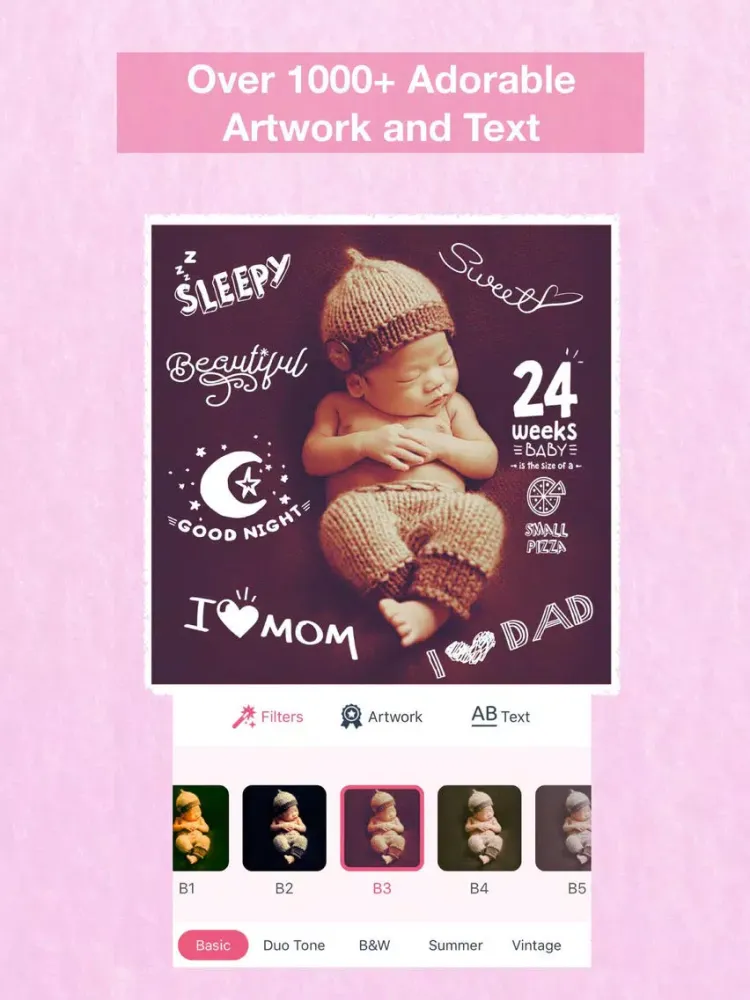 Baby Moments - Photo Editor iPad  Ekran Görüntüleri