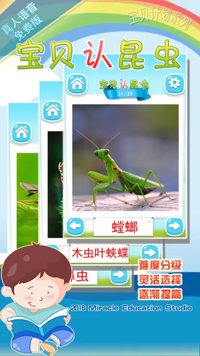 تصاویر 宝贝认昆虫 -幼儿早教启蒙1-2岁看图识字认知合集