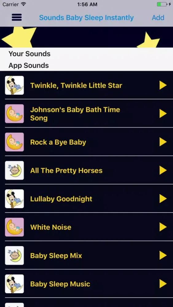 Capturas de tela do Sleepy Sounds - Baby Sleep Instantly