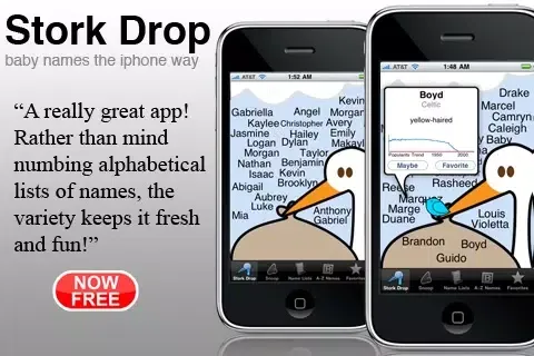Capturas de pantalla de Stork Drop - Baby Names