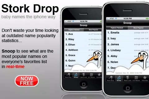 Capturas de pantalla de Stork Drop - Baby Names