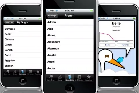 Capturas de pantalla de Stork Drop - Baby Names