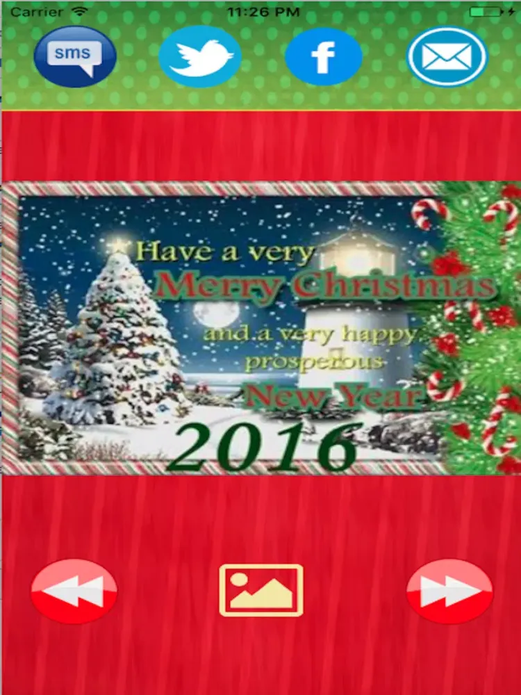 تصاویر Greetings cards-Merry Christmas and New Year 2017 iPad 