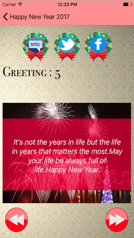 Happy New Year 2017 - Greetings,Quotes and Wishes Screenshots
